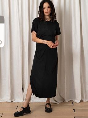NEW Ali Golden black ruched dress XS